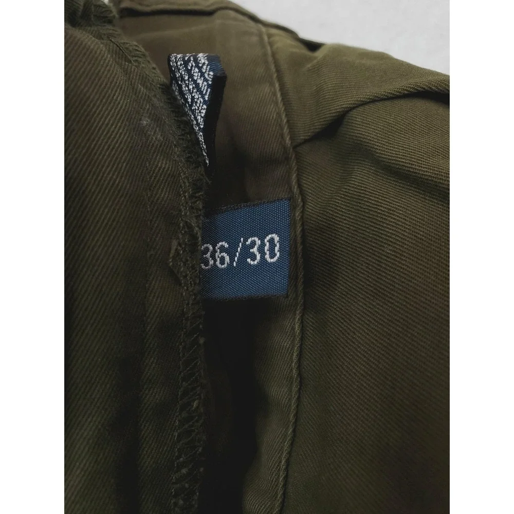 Vintage Polo Ralph Lauren Pants Mens 36x30 Green Hammond Pleated Chino Relaxed